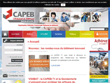Tablet Screenshot of capeb71.fr